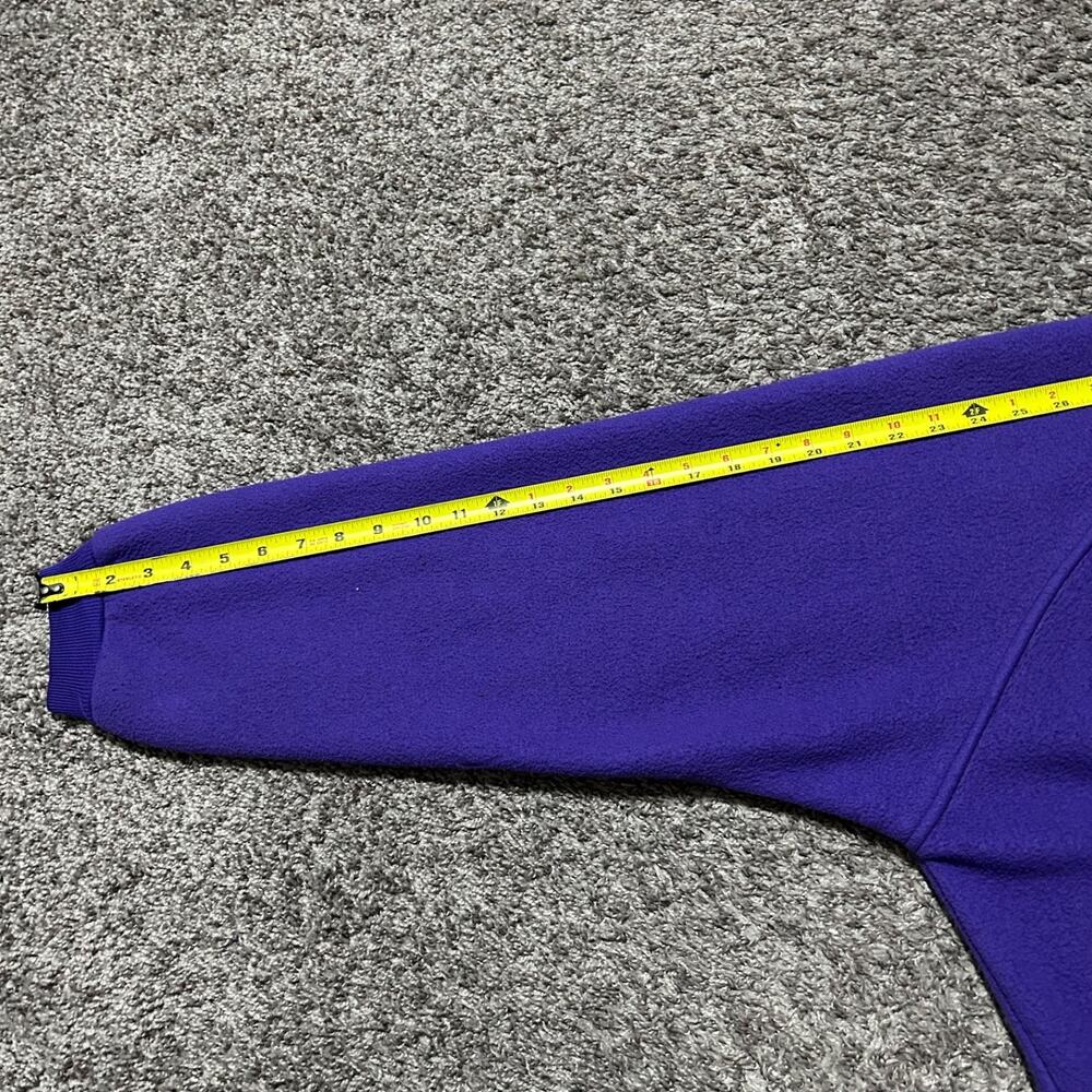 Vintage Fleece Jacket Full Zip Purple 80s 90s Ski Snow Winter Purple Medium - Picture 6 of 9